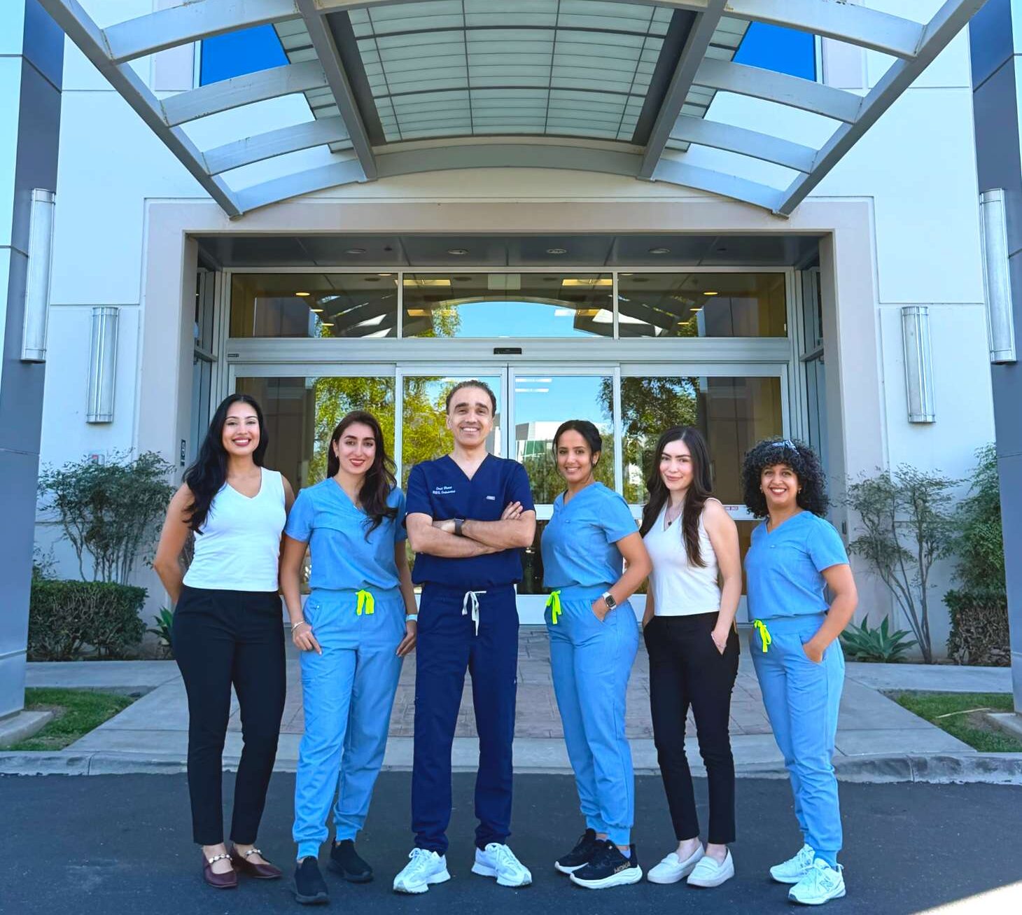 Dr. Omid Dianat and the Irvine Endodontics team